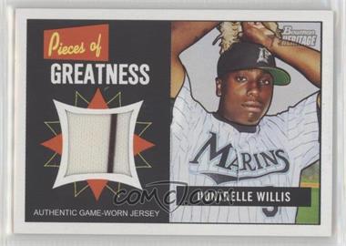 2005 Bowman Heritage - Pieces of Greatness #PG-DW - Dontrelle Willis