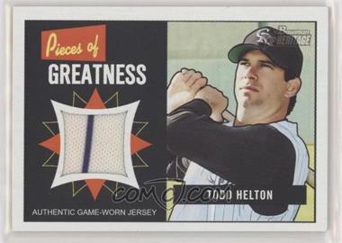 2005 Bowman Heritage - Pieces of Greatness #PG-TH - Todd Helton