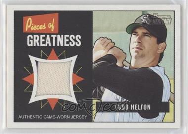 2005 Bowman Heritage - Pieces of Greatness #PG-TH - Todd Helton