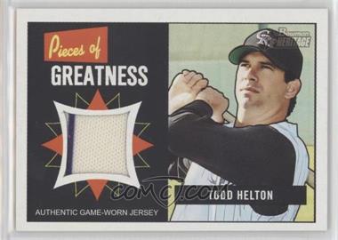 2005 Bowman Heritage - Pieces of Greatness #PG-TH - Todd Helton