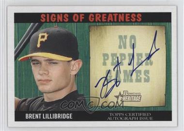 2005 Bowman Heritage - Signs of Greatness #SG-BL - Brent Lillibridge
