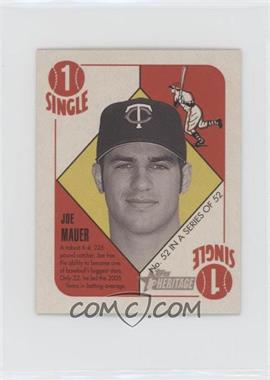 2005 Bowman Heritage - Topps Heritage Blue Backs #52 - Joe Mauer