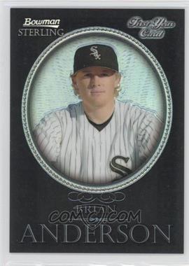 2005 Bowman Sterling - [Base] - Black Refractor #BS-BA - Brian N. Anderson /25