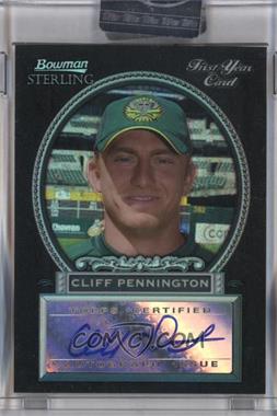 2005 Bowman Sterling - [Base] - Black Refractor #BS-CP - Cliff Pennington /25 [Uncirculated]
