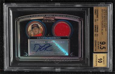 2005 Bowman Sterling - [Base] - Black Refractor #BS-DP - Dustin Pedroia /25 [BGS 9.5 GEM MINT]