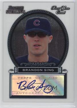 2005 Bowman Sterling - [Base] #BS-BS - Brandon Sing