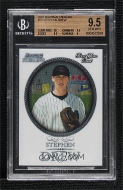2005 Bowman Sterling - [Base] #BS-SD - Stephen Drew [BGS 9.5 GEM MINT]