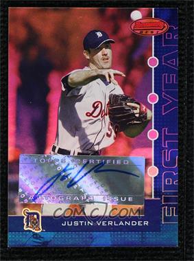 2005 Bowman's Best - [Base] - Blue #102 - Justin Verlander /299