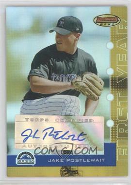 2005 Bowman's Best - [Base] - Gold #105 - Jake Postlewait /25