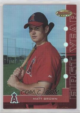 2005 Bowman's Best - [Base] - Red #74 - Matthew Brown /199