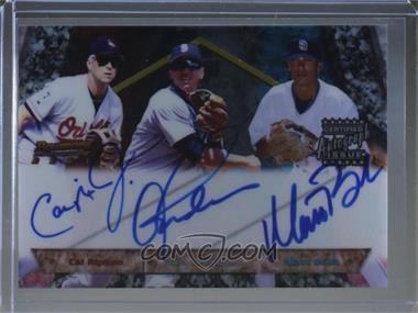 2005 Bowman's Best - Best Shortstops Autographs #BSS-RRB - Cal Ripken Jr., Alex Rodriguez, Matt Bush /25