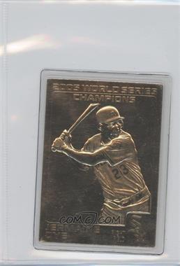 2005 Danbury Mint 22K Gold Chicago White Sox World Series Champions - [Base] #_JEDY - Jermaine Dye