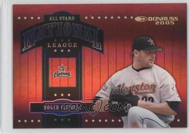 2005 Donruss - All Stars National League - Gold #AS-11 - Roger Clemens /100