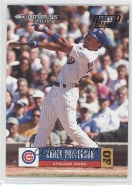 2005 Donruss - [Base] - Black Press Proof #131 - Corey Patterson /10