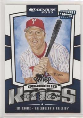 2005 Donruss - [Base] - Blue Press Proof #19 - Diamond Kings - Jim Thome /100