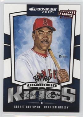 2005 Donruss - [Base] - Red Press Proof #1 - Diamond Kings - Garret Anderson /200