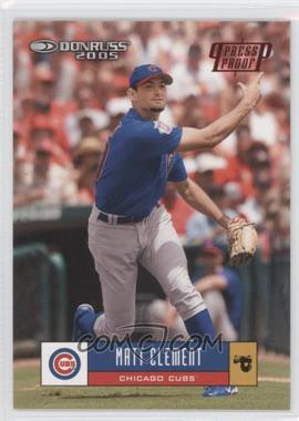 2005 Donruss - [Base] - Red Press Proof #136 - Matt Clement /200