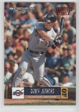 2005 Donruss - [Base] - Red Press Proof #228 - Geoff Jenkins /200