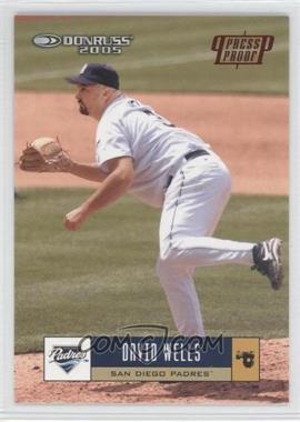 2005 Donruss - [Base] - Red Press Proof #312 - David Wells /200