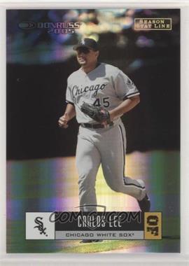 2005 Donruss - [Base] - Season Stat Line #143 - Carlos Lee /99
