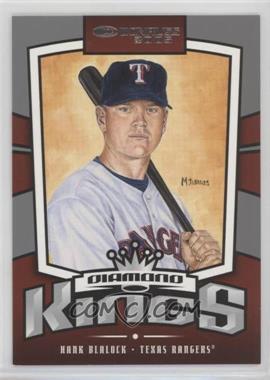 2005 Donruss - [Base] - Silver #DK-24 - Diamond Kings - Hank Blalock /2005