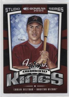 2005 Donruss - [Base] - Studio Series Black #DK-12 - Diamond Kings - Carlos Beltran /100 [EX to NM]