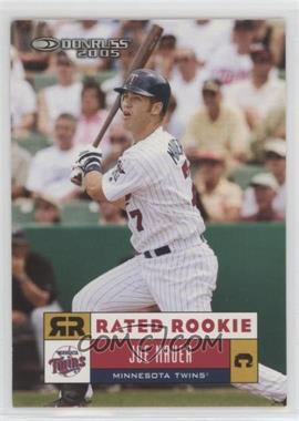 2005 Donruss - [Base] #48 - Rated Rookie - Joe Mauer