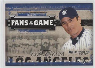 2005 Donruss - Fans of the Game #FG-4 - Dean Cain