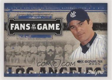 2005 Donruss - Fans of the Game #FG-4 - Dean Cain