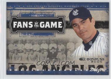 2005 Donruss - Fans of the Game #FG-4 - Dean Cain