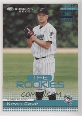 2005 Donruss - The Rookies 2004 - Blue Press Proof #29 - Kevin Cave /100