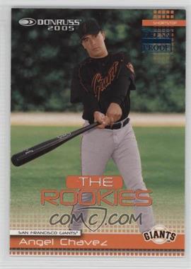 2005 Donruss - The Rookies 2004 - Blue Press Proof #33 - Angel Chavez /100