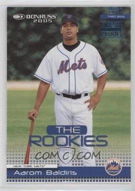 2005 Donruss - The Rookies 2004 - Blue Press Proof #35 - Aarom Baldiris /100