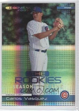 2005 Donruss - The Rookies 2004 - Season Stat Line #16 - Carlos Vasquez /51