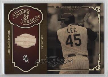 2005 Donruss - Timber & Threads - Bat #TT-7 - Carlos Lee