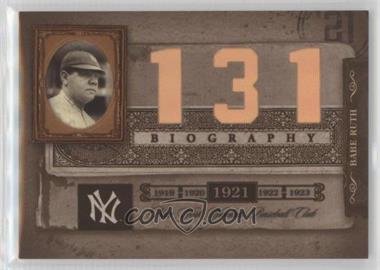 2005 Donruss Biography - Babe Ruth Career Home Run #131 - Babe Ruth