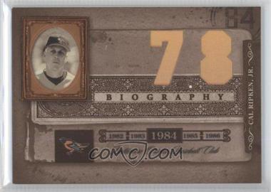 2005 Donruss Biography - Cal Ripken, Jr. Career Home Run #78 - Cal Ripken Jr.