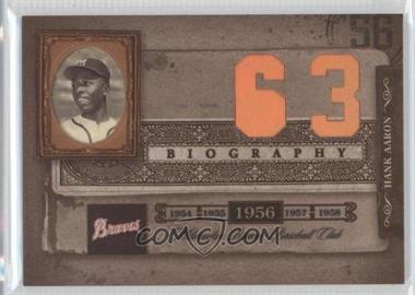 2005 Donruss Biography - Hank Aaron Career Home Run #63 - Hank Aaron