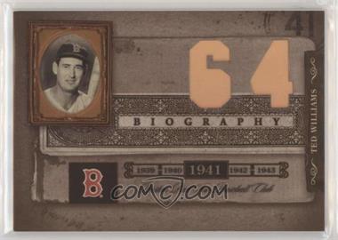 2005 Donruss Biography - Ted Williams Career Home Run #64 - Ted Williams