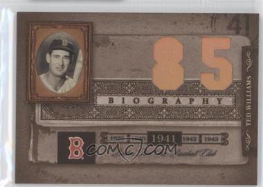 2005 Donruss Biography - Ted Williams Career Home Run #85 - Ted Williams