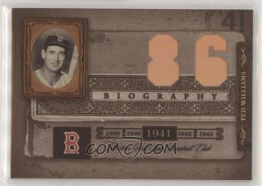 2005 Donruss Biography - Ted Williams Career Home Run #86 - Ted Williams