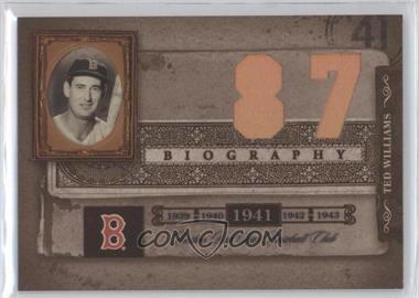 2005 Donruss Biography - Ted Williams Career Home Run #87 - Ted Williams