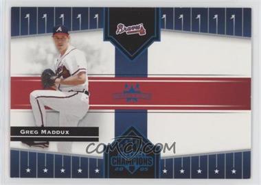 2005 Donruss Champions - [Base] - Blue Impressions #217 - Greg Maddux /100 [Good to VG‑EX]