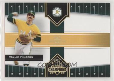 2005 Donruss Champions - [Base] - Gold Impressions #263 - Rollie Fingers /50