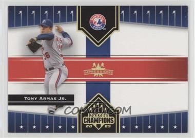 2005 Donruss Champions - [Base] - Gold Impressions #29 - Tony Armas Jr. /50