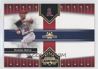 2005 Donruss Champions - [Base] - Gold Impressions #30 - Ramon Ortiz /50