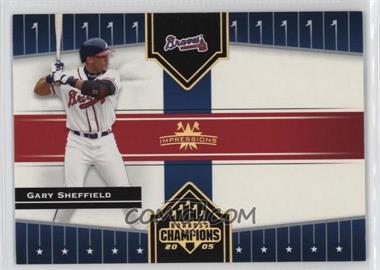 2005 Donruss Champions - [Base] - Gold Impressions #335 - Gary Sheffield /50