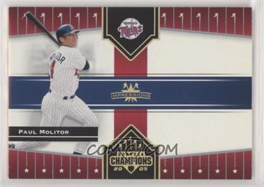 2005 Donruss Champions - [Base] - Gold Impressions #436 - Paul Molitor /50 [EX to NM]