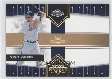 2005 Donruss Champions - [Base] - Gold Impressions #444 - Geoff Jenkins /50