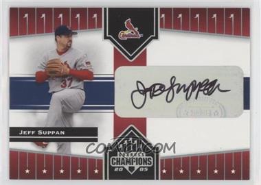 2005 Donruss Champions - [Base] - Impressions Autographs #377 - Jeff Suppan